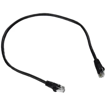 

24pcs Black 1feet 30CM Cat5e Ethernet Network Lan Cord 24AWG RJ45 (8P8C) Patch Cables With 50 Micron Gold Plated
