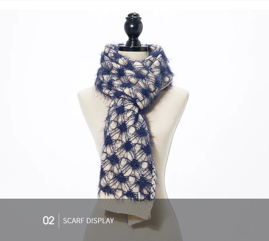 Female Scarfs Winter Wool Scarves For Women Shawl 2019 New Luxury Brand Warm Knitting Tassel Shawl Thicken Ladies Large Scarf (25)