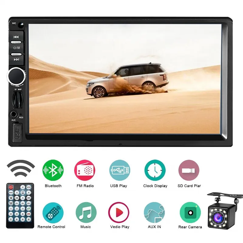 Автомобильное радио 2 Din MP5 видео плеер GPS Навигация стерео Bluetooth FM USB AUX Кассетный