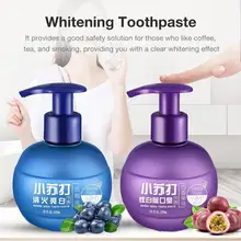 Новинка 220 г Страсть фрукты голубика зубная паста удаление пятен отбеливающая пищевая Сода зубная паста борьба кровотечение десны зубная паста