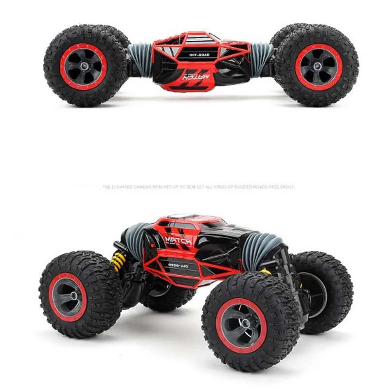 

1:16 Scale Double-sided 2.4GHz RC Car One Key Transform All-terrain Off-Road Vehicle Varanid Climbing Truck Remote Control Toys