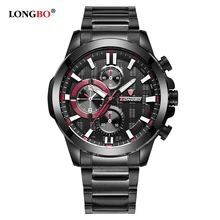 LONGBO Mens Relógios Top Marca de Luxo Relógio Do Esporte Militar Quartz Dial Relógio de Pulso Para Homens