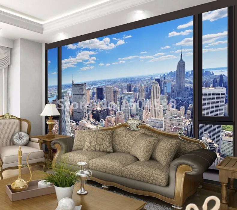 papel de parede com mural de paisagem das mais papel de parede para sala de decoração