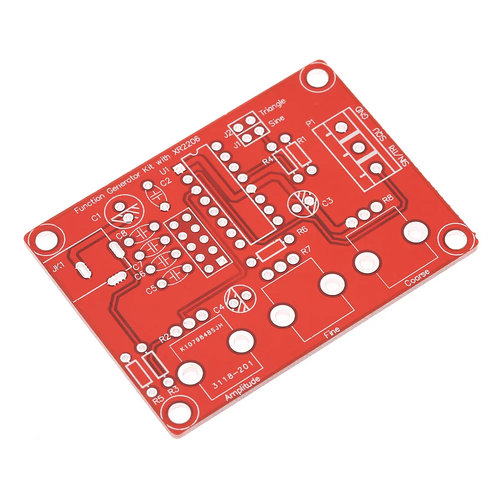 XR2206 1 Гц-1 МГц Регулируемая амплитуда частоты Функция генератор сигналов DIY Kit синус/треугольник/квадратный выход