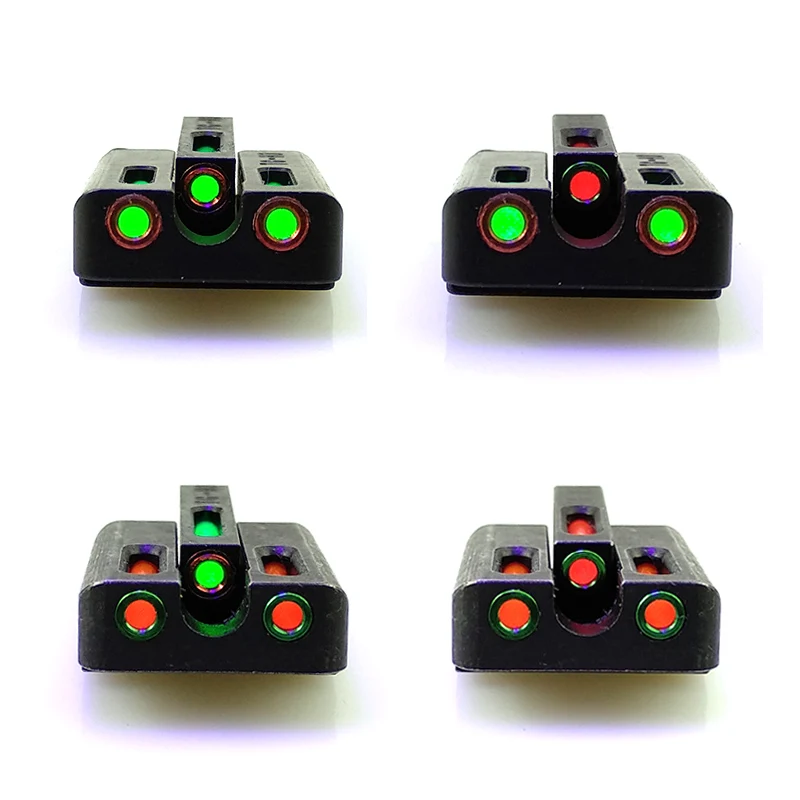 

FTODSP Fiber Optic Sight Set-Red /Green Front Rear Sight SCOPES For Glock Hunting