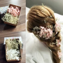 Сушеные цветы украшения на голову сохраняют цветы Sen женские цветы украшения для волос пластины аксессуары для украшения волос