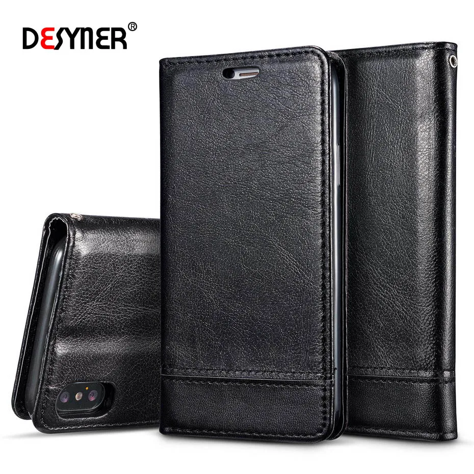 

Desyner Case For iPhone 10 X 8 7 6 Plus 6s Plus 5 5s SE Magnetic Wallet Leather Phone Case Lichi Skin Cover Cases Holster Bag