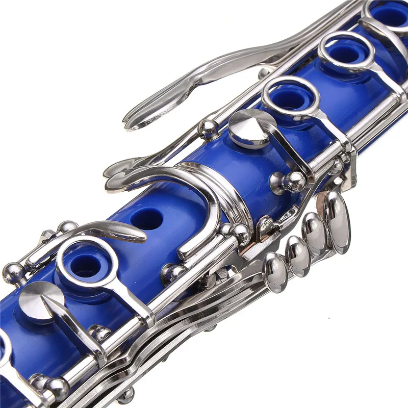 Кларнет многоцветный с никелевым покрытием и мундштуком 1 комплект|woodwind clarinet|musical
