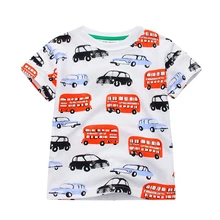 Little maven/Летняя футболка с короткими рукавами для маленьких мальчиков 2-7 лет с рисунком машины хлопковые топы для мальчиков, футболки, одежда летнее платье para