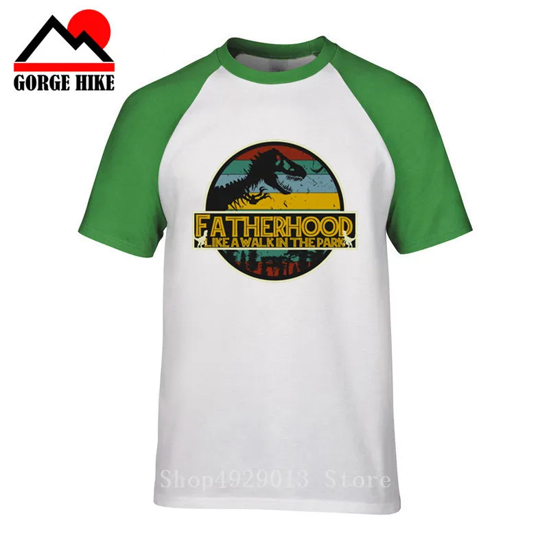 

Jurassic World Raptor Trainer T-Shirt Classic Mens Park Tee Shirt Short Sleeves Funny Fatherhood Like A Walk In The Park Tshirt