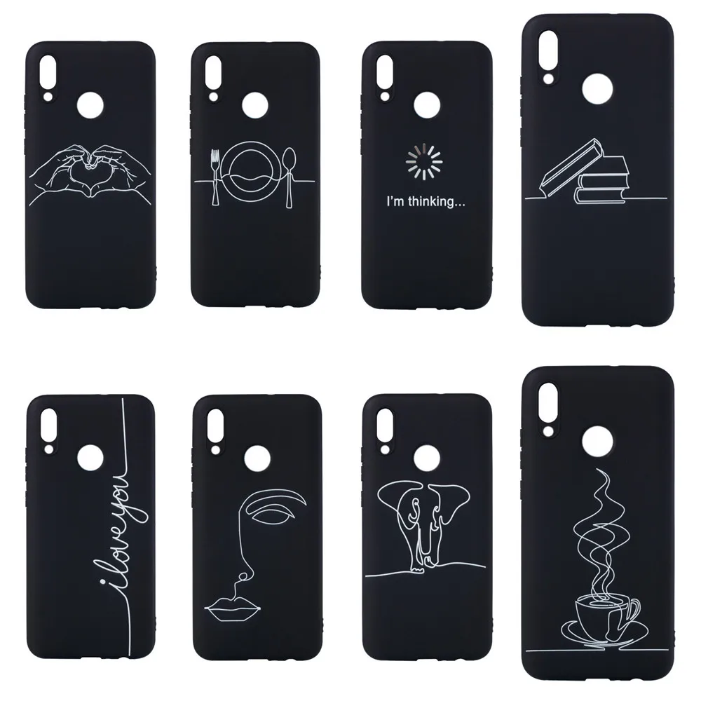

Case For Coque Huawei P Smart 2019 Case Soft TPU Abstract Silicone Phone Cases For Funda Huawei P Smart 2019 Case Cover Capas