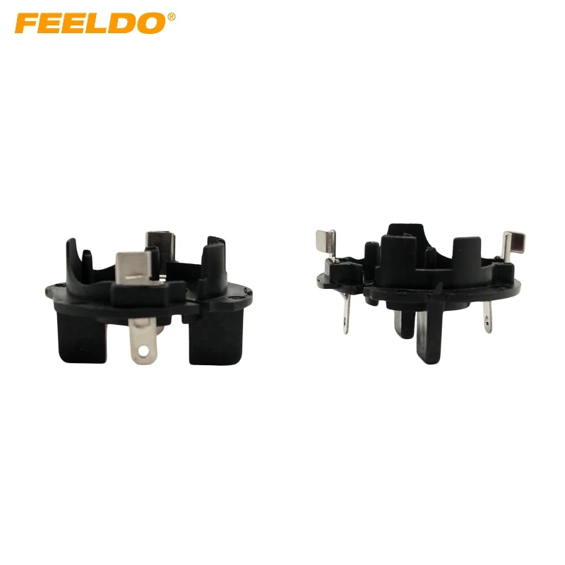 FEELDO 2pcs Car H7 HID Xenon Beam Bulbs Socket Adapter Holder For VW Jetta/Golf5/GIT/Rabbit/MK5 Bulb Adapter(Slit) #CA1329 | Автомобили и