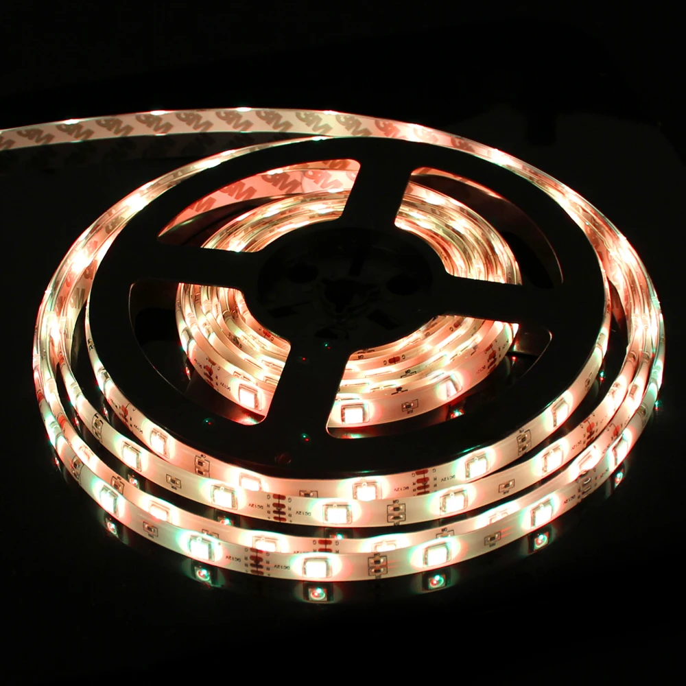 Светодиодный свет ленты 5 m/16,4 футов 600x3528 Светодиодный 48 W SMD Flex 5 цветов дополнительно лампы строка