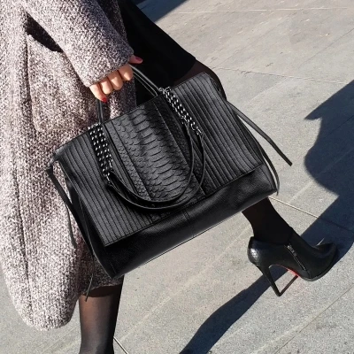  Hot Leather Handbags Big Women Bag High Quality Casual Female Bags Trunk Brand Shopping Totes Shoul - 32963465679