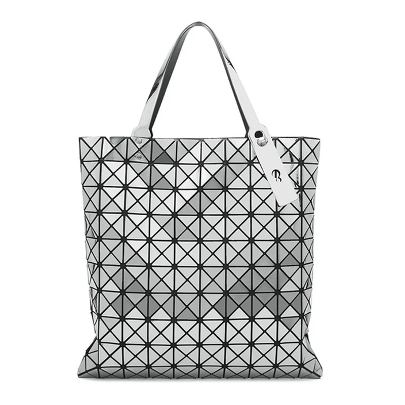 

2018 Women Plaid Laser Tote Bag Geometric Shoulder Bags Casual Folding Clutch Crossbody Bags Female Messenger Bag Bolsa