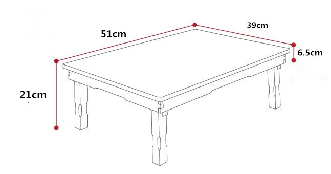 Небольшая прямоугольная корейский стол откидная ножка Гостиная Чай таблицы традиционный Стиль Азиатский Античная мебель низкий обеденный деревянный стол - Цвет: 51x39x21cm
