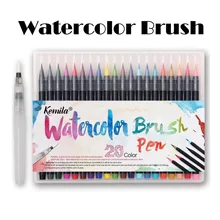 kemila 20 Colors Watercolor Brush Pen Soft Fine Tip Markers Pens Paintbrush for Sketch Drawing Manga