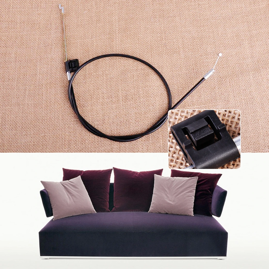 New Metal Recliner Chair Sofa Handle Cable Couch Release Lever Replacement  Cable Accessibility - Furniture Accessories - AliExpress