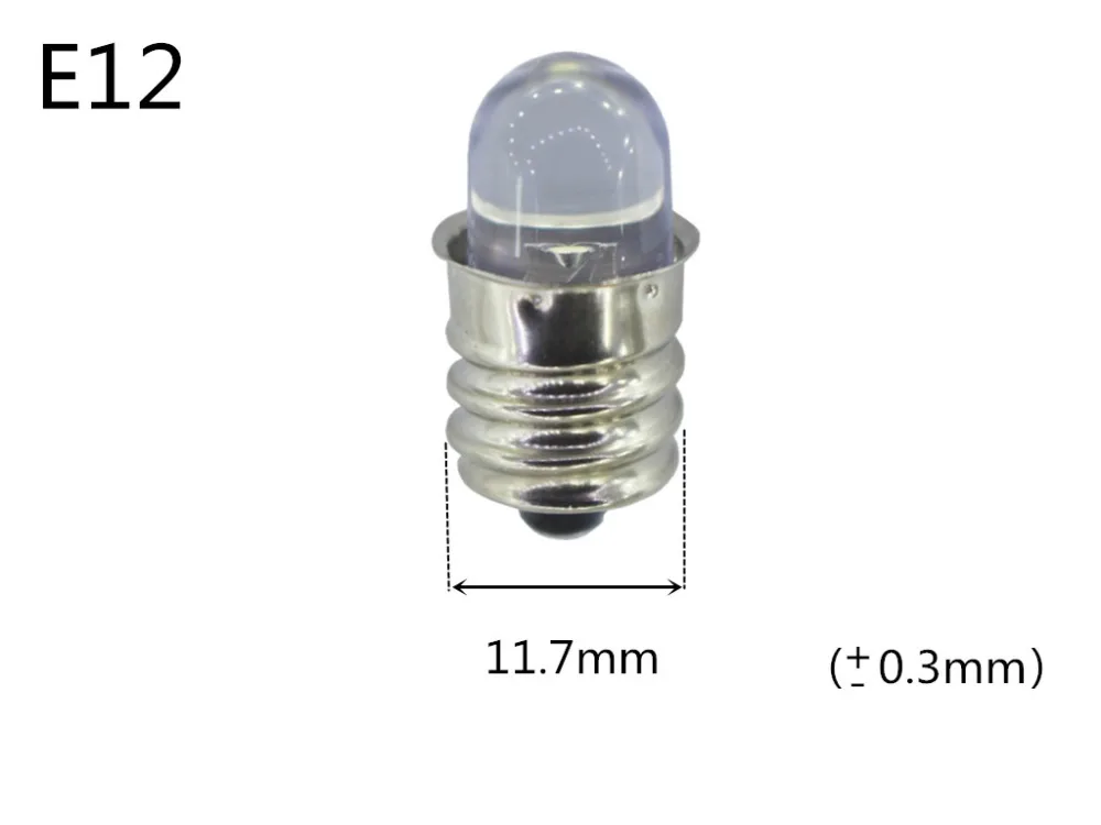 Синий светодиодный 24V E12 Красный 12V зеленый инструмента 18V e12 12v желтый lIndicator лампа