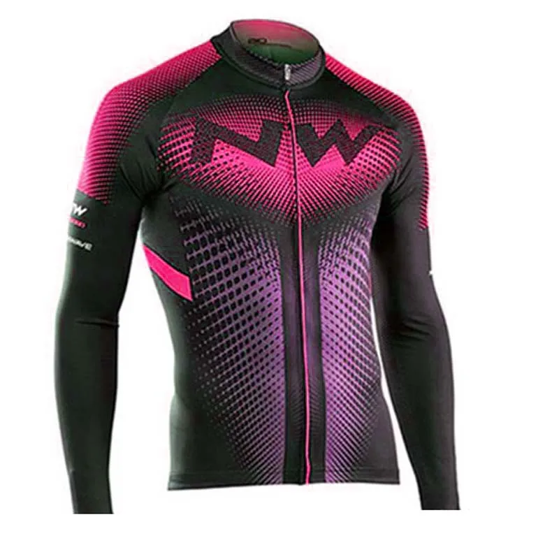 

NW 2019 Long Sleeve Cycling Jersey Breathable Bicycle cycling clothing Quick-Dry Mountain Bike Clothes Ropa Ciclismo Hombre C25