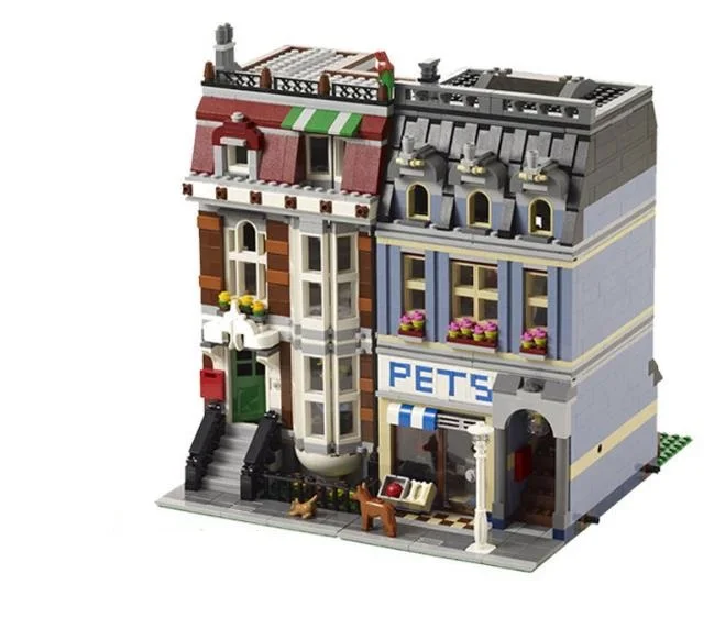 

2128pcs 15009 Creator Pet Shop Supermarket Model Building Blocks DIY bricks Toys gift Compatible with lepin 10218 for children