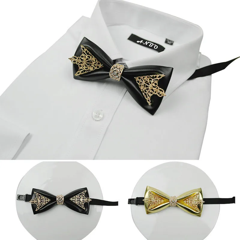 Fashion Diamond Leather Elegant Gentleman Bow Ties Butterfly Wedding Party Bow Ties Butterfly Gravata Original Design Bow Tie Fashion Diamond Leather Elegant Gentleman Bow Ties Butterfly Wedding Party Bow Ties Butterfly Gravata Original Design Bow Tie