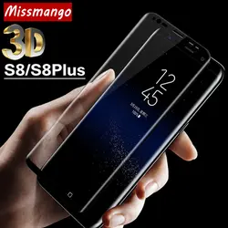 S 8 закаленное Стекло для Samung Galaxy S8 S8 плюс полный охват 3D Экран протектор Стекло Плёнки для Samsug Galaxy s 8 s8plus Стекло