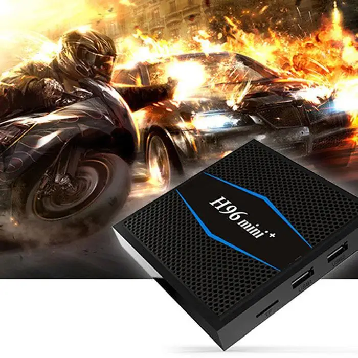 H96mini+ Android7.1 верхняя коробка S905W 4 K HD TF, u-диск с инфракрасным пультом дистанционного управления Smart 2 GB tv Box 16G 2,4G Wifi