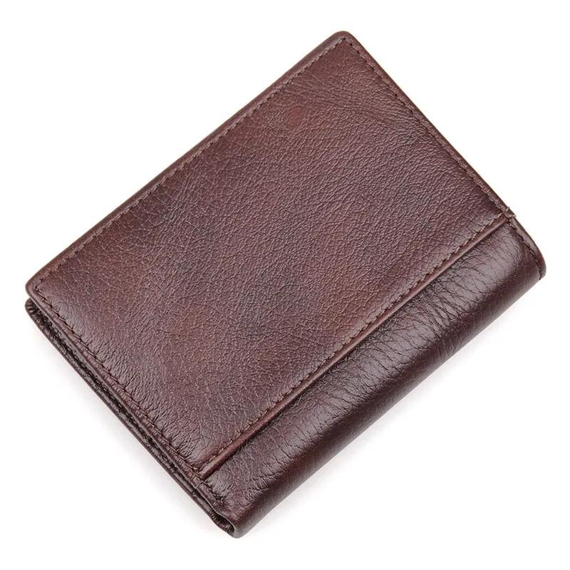 Загорелый кожаный бумажник RFID Блокировка кредитный держатель для карт бумажник R-8142-2C