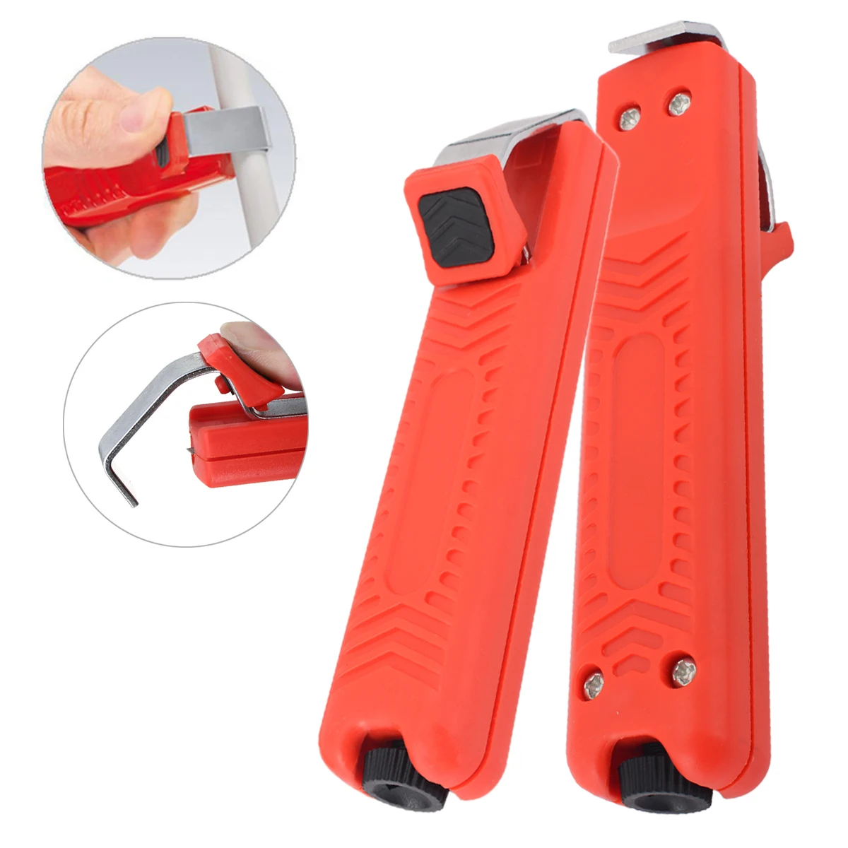 1pc Red LY25-2 PVC Cable Stripper 8-28mm Wire Cutter Plier Stripping Crimping Tool For Electricians