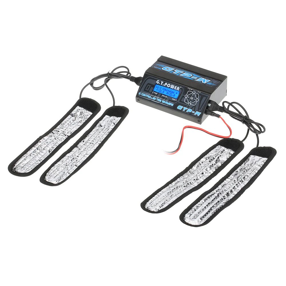 

G.T.POWER GTP-W IC Temperature Controlled Tire Warmer Strip Heater w/ LCD Display for 1/10 Size Touring Car Preheat Rubber Tires