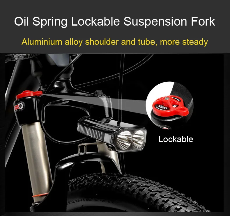 Flash Deal T8 Strong Powerful Electric Bike Bicycle, High Quality MTB Electric Mountain Bike, Adopt Suspension Fork 8