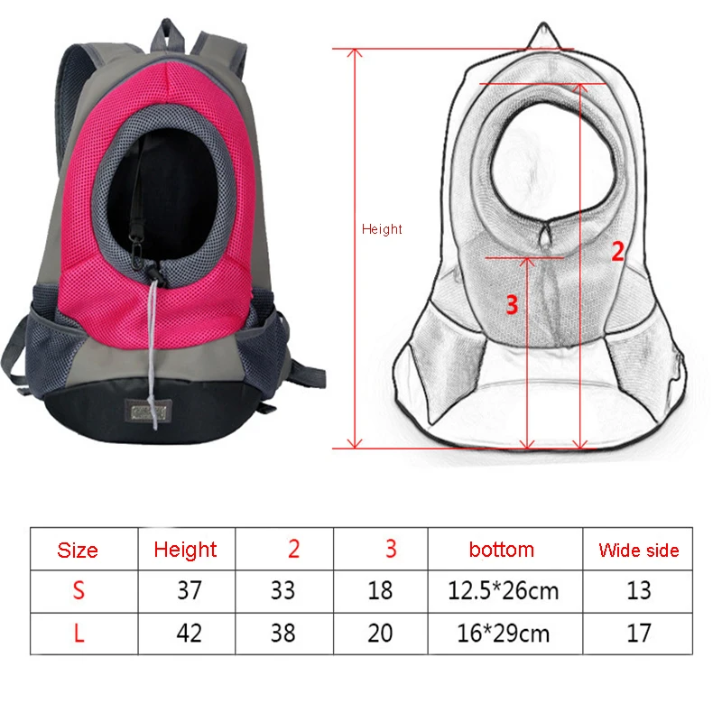 Переноска для собак на открытом воздухе, рюкзак для домашних животных, переносная дорожная сумка для собак, передняя сумка для собак, сетчатый рюкзак с двойной головкой через плечо