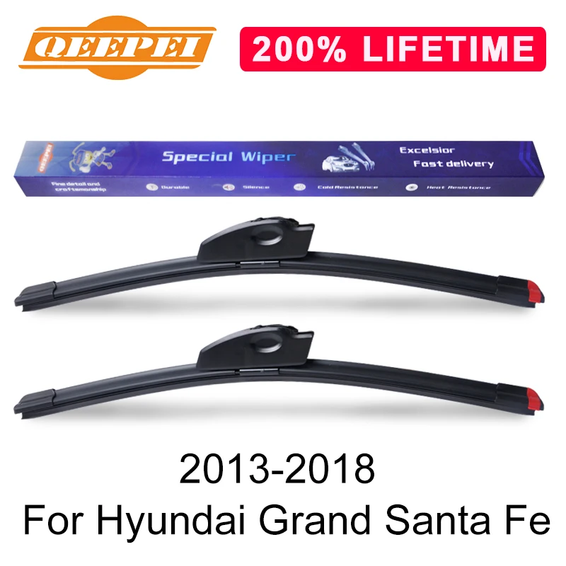 QEEPEI Replace Wiper Blade For Hyundai Grand Santa Fe 2013 2018