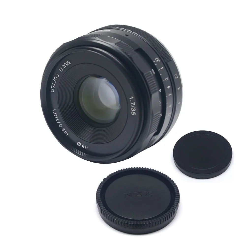 Meike MK-S-35mm F объектив с широкой диафрагмой и ручной многослойным покрытием фокусировки объектива APS-C для sony A7 NEX5 NEX6 NEX7 A5000 A5100 A6000 A6500 A6300