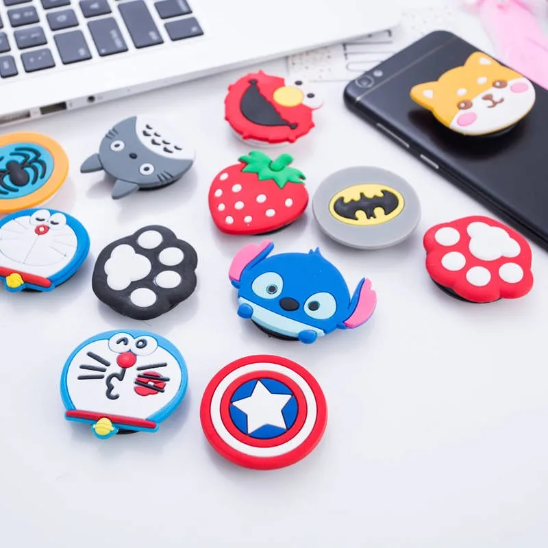 wholesale socket Universal mobile phone stretch bracket Cartoon air bag Phone Expanding Stand Finger car Holder | Мобильные телефоны