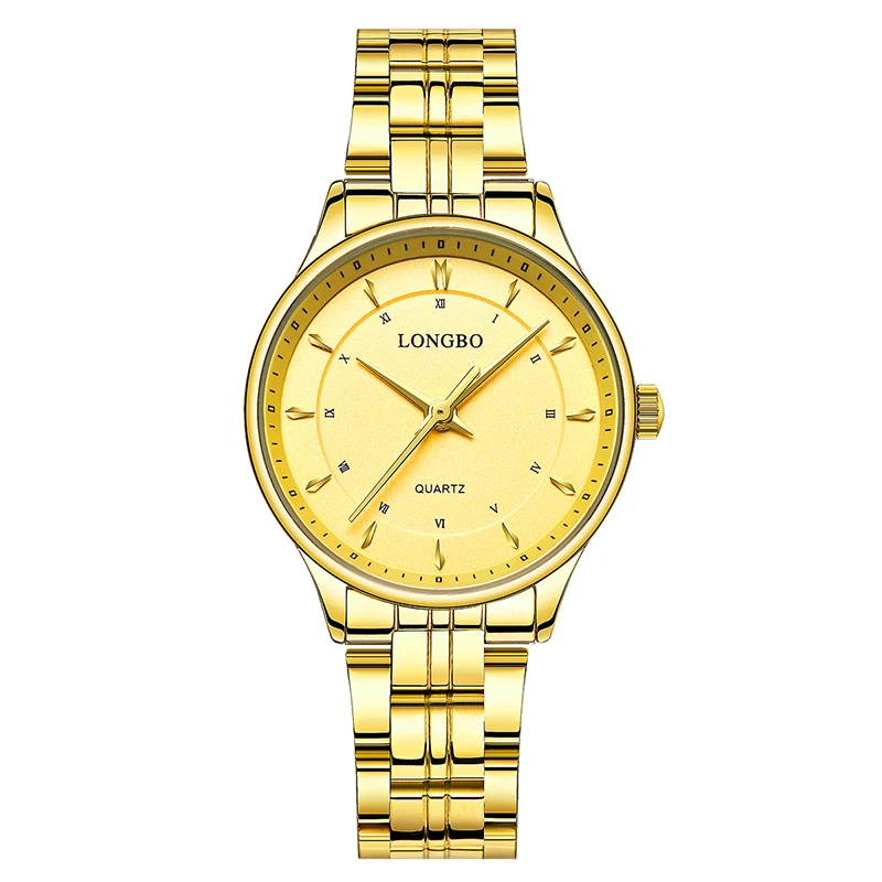 

LONGBO Quartz Watch lovers Watches Women Men Couple Analog Watches Leather Wristwatches Fashion Casual Watch Female Gifts 80229