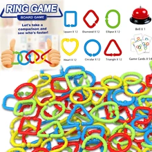 Скоростные кольца игра для детей взрослые вечерние Семейные игры, концепция скоростного соединения, цвета и формы матч Игра развивающие игрушки