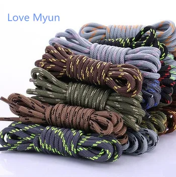 

New outdoor sport casual multicolor round shoelaces hiking slip rope shoe laces sneakers shoelaces skate boot shoe laces strings