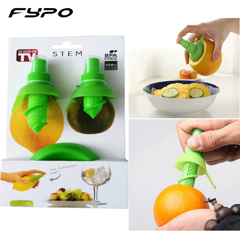 2pcs/Set Lemon Sprayer kitchen Gadgets Orange Juice Citrus Spray Manual