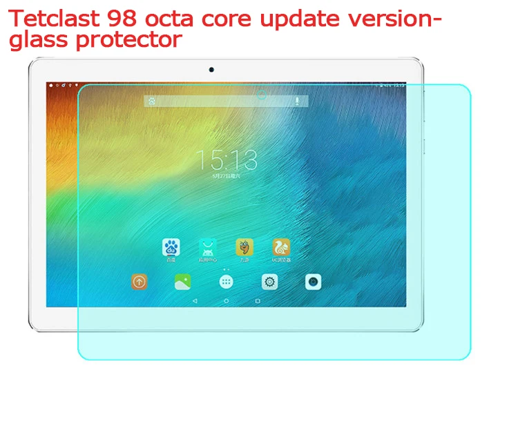 

9H Tempered Glass Screen Protector For Teclest 98 Octa Core update version 10.1"Tablet Protective Film