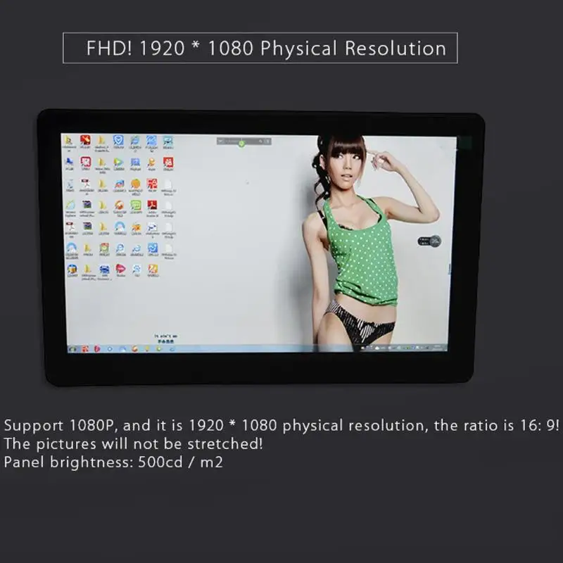  10 inch FHD 1080P Portable Monitor HDMI PS3 PS4 Xbo x360 1080P IPS LCD LED Display Monitor for Rasp