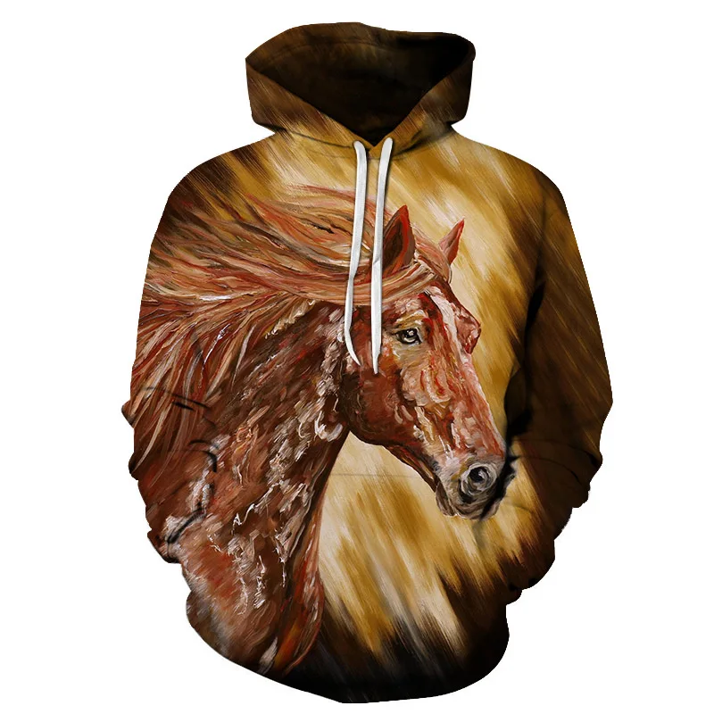 Толстовки с 3D-принтом «Лошадь и принцесса», мужские толстовки, спортивный костюм, пуловер, осенне-зимняя толстовка с капюшоном, Брендовое пальто, Прямая поставка, ZOOTOP BEAR - Цвет: AFKH1821