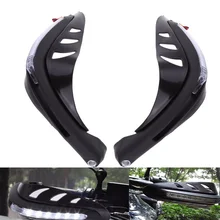 7/" 22 мм универсальная защита рук для мотоциклов защита рук w/светодиодный указатель поворота для скутера ATV Байк мотокросса