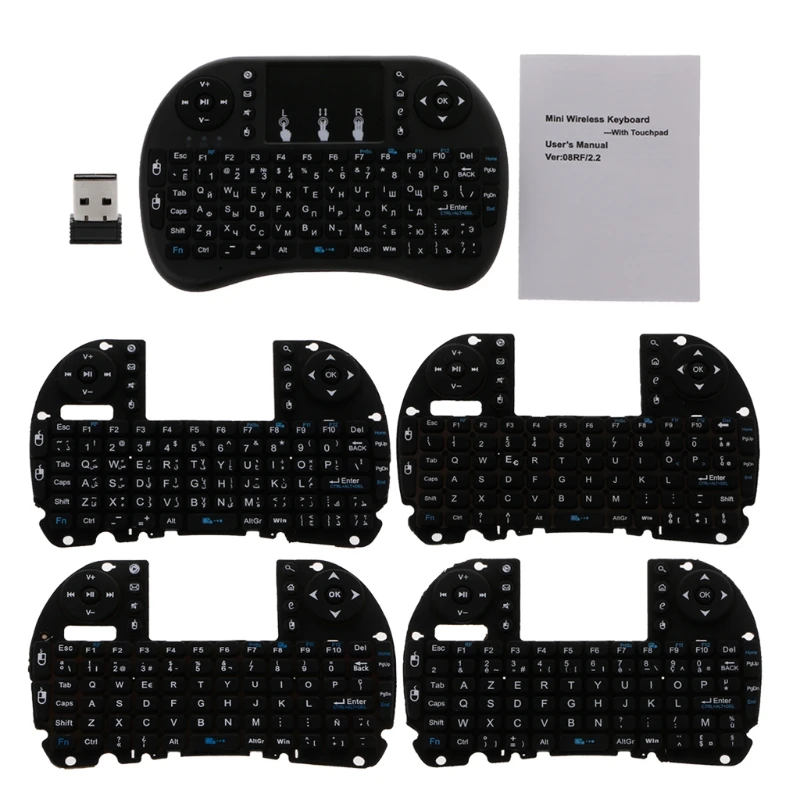 

Russian i8 2.4GHz Wireless Keyboard Air Mouse Touchpad for Android TV BOX PC DHUU4