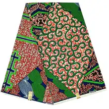 Африканская ткань с принтом, 6 ярдов, африканская ткань,, африканская восковая ткань, java воск Анкара ткани для платья