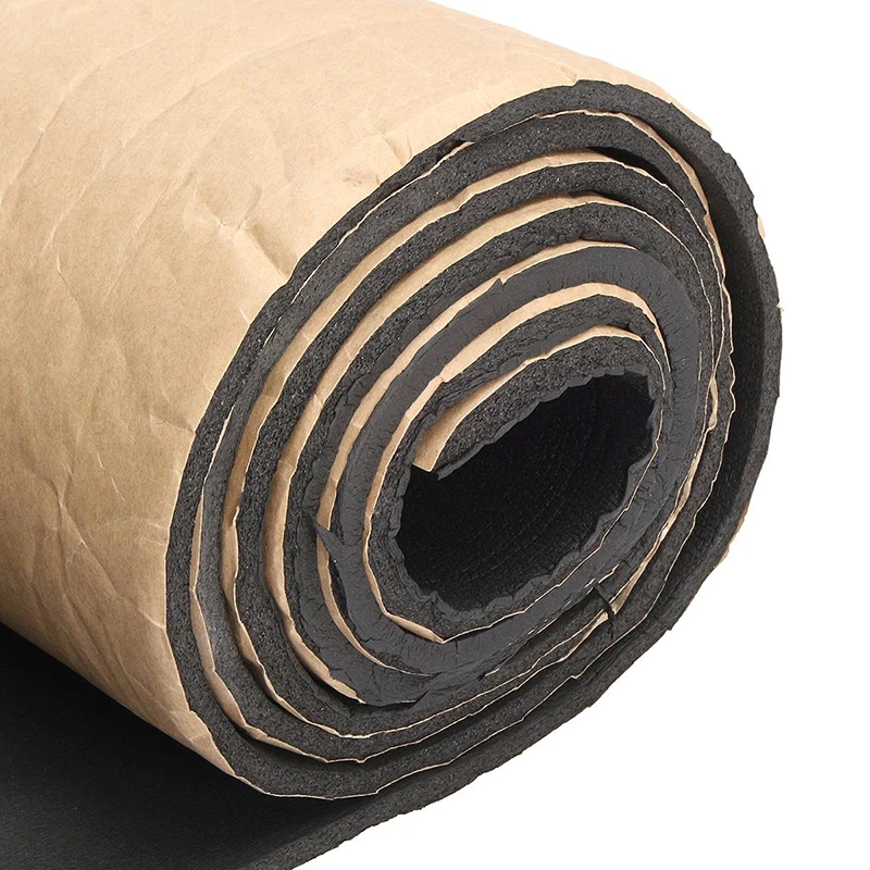 Mayitr 2M 5mm Self Adhesive Cotton insulation Foam Car Sound Proofing Deadener Roll For Home Car Tool