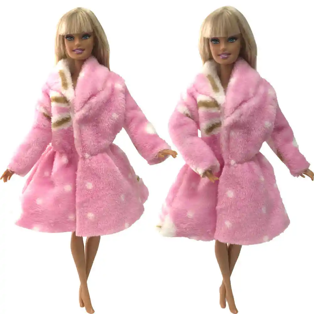 NK одна штука кукла аристократическое платье благородное шерстяное пальто ручной работы Топ Мода для Барби аксессуары для кукол игрушки подарок JJ 5X - Цвет: 1G1005H