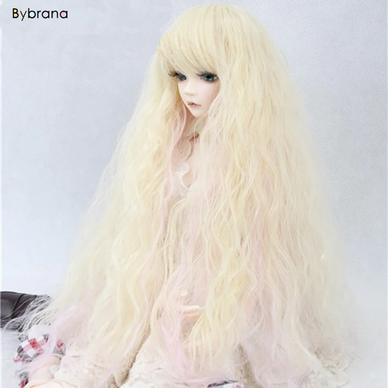 

Bybrana High-temperature silk long hair curly corn hot for 3/1 4/1 6/1 High Temperature Fiber for Dolls