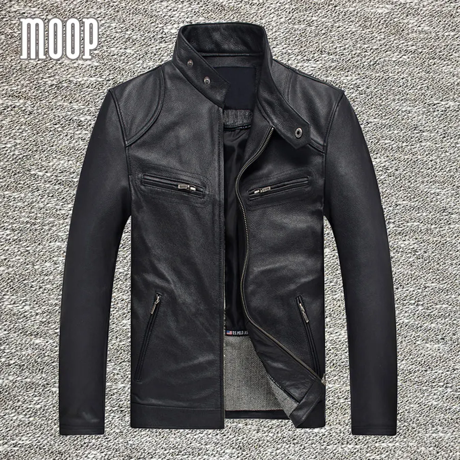 Black genuine font b leather b font coats 100 cowskin font b jacket b font real